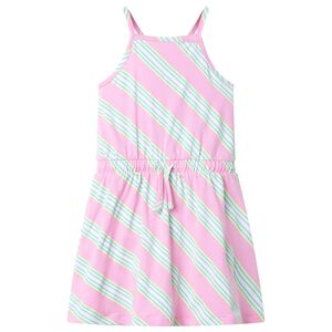 vidaXL Vestido infantil sin mangas con cord&oacute;n rosa 104