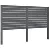 vidaXL Cabecero de cama madera maciza de pino gris 126x4x100 cm