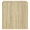 vidaXL Armario pared 4 ud madera contrachapada blanco roble 37x37x37cm