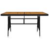 vidaXL Juego de comedor de jardín 5 piezas ratán sintético negro