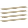 vidaXL Estante estanter&iacute;a 8uds contrachapada roble Sonoma 100x20x1,5cm