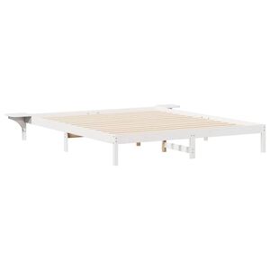 vidaXL Estructura de Cama con Mesitas 180 x 220 cm