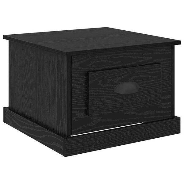vidaXL Mesa de Caf&eacute; Roble Negro 50 x 50 x 35 cm Madera de ingenier&iacute;a