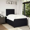 vidaXL Cama box spring con colch&oacute;n terciopelo negro 120x200 cm