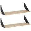 vidaXL Estanter&iacute;as de pared 2 uds. Roble Sonoma 60 x 20 x 17 cm