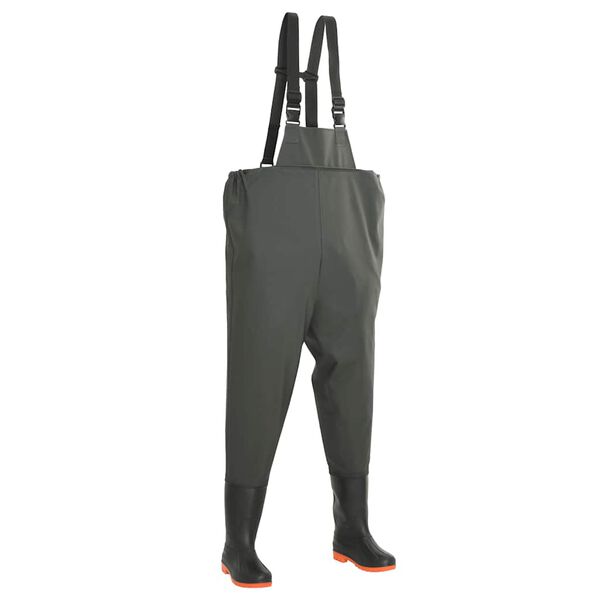 vidaXL Vadeador con botas verde talla 41