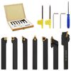 vidaXL Set de herramientas de torneado indexable 12 piezas 8x8mm 70mm