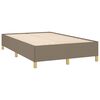 vidaXL Estructura de cama sin colch&oacute;n tela gris taupe 120x190 cm