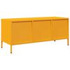 vidaXL Mueble para TV acero laminado en frío amarillo 101,5x39x43,5 cm