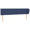 vidaXL Cabecero de tela azul 183x23x78/88 cm