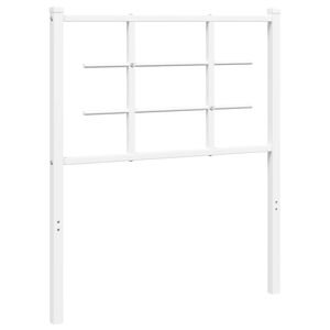 vidaXL Cabecero de repuesto de metal blanco 75 cm