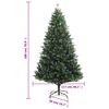 vidaXL &Aacute;rbol de Navidad artificial con bisagras y frutos rojos 180 cm