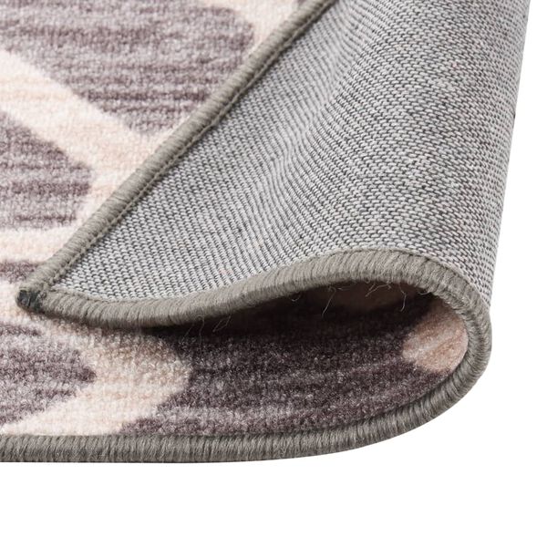 vidaXL Alfombra de pasillo marr&oacute;n 80x500 cm