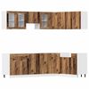 vidaXL Conjunto de armarios de cocina de 11 piezas "Lyon" de madera de ingenier&iacute;a de madera vieja