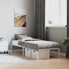 vidaXL Estructura de cama sin colch&oacute;n metal blanco 80x200 cm