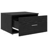 vidaXL Gabinete con cajones con rueda Negro 55 x 45 x 33.5 cm