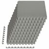 vidaXL Tapete para piscina 50 uds. Gris 18 m&sup2; Espuma EVA