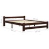 vidaXL Estructura de cama con 4 cajones pino marrón oscuro 180x200 cm