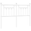 vidaXL Cabecero de repuesto de metal blanco 150 cm