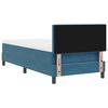 vidaXL Cama tipo Box Spring Azul Oscuro 90 x 200 cm Terciopelo