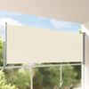 vidaXL Toldo lateral retr&aacute;ctil para patio 140x300 cm crema