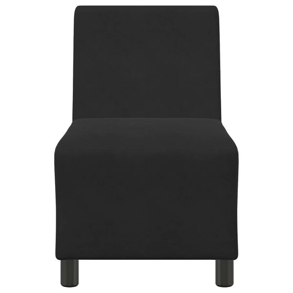 vidaXL | Unidad de Sof&aacute; Modular sin Brazos | Negro 55 x 74 x 82 cm