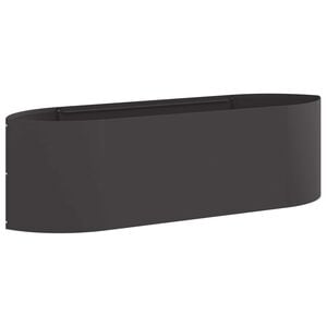 vidaXL Cama de Jard&iacute;n Elevada Negro 140 x 40 x 40 cm Acero