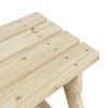 vidaXL Mesa de picnic para 4 ni&ntilde;os agujero para sombrilla madera abeto