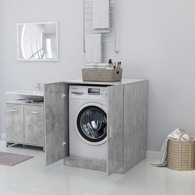 vidaXL Mueble de lavadora gris hormigón