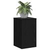 vidaXL Soporte de plantas 2 pcs Roble Negro 30 x 30 x 50 cm