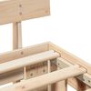 vidaXL Estructura de cama Natural 200 x 200 cm Madera de pino macizo