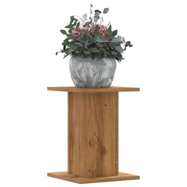vidaXL Soportes para plantas 2 uds madera roble artisian 30x30x40 cm
