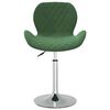 vidaXL Sillas de comedor giratorias 4 uds terciopelo verde oscuro