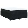 vidaXL Cama box spring con colchón terciopelo negro 140x200 cm