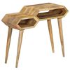 vidaXL Mesa consola de madera maciza de mango 90x35x76 cm