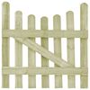 vidaXL Puerta de valla de madera de pino impregnada 100x100 cm