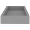 vidaXL Estantes de pared Loggia 4 uds gris MDF 40x15x4 cm