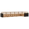 vidaXL Conjunto de sof&aacute;s de exterior 6 uds. Natural