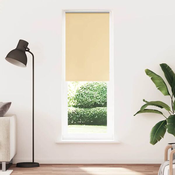 vidaXL Estor Enrollable Opaco Beige 75x210 cm Tela Ancho 70,7 cm