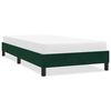 vidaXL Estructura de cama sin colch&oacute;n terciopelo verde oscuro 90x220cm