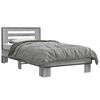 vidaXL Estructura de cama con cabecero Sonoma gris 80 x 200 cm