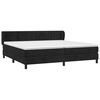 vidaXL Cama box spring con colchón terciopelo negro 200x200 cm