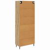 vidaXL Aparador alto con caj&oacute;n 2 pcs Roble artesanal