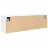 vidaXL Mueble de pared de ba&ntilde;o madera ingenier&iacute;a blanco 100x25x30 cm