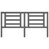 vidaXL Cabecero de cama madera maciza de pino gris 186x4x100 cm