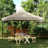vidaXL Tienda de fiesta plegable Pop-Up taupe 292x292x315 cm