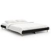 vidaXL Estructura de cama madera de ingenier&iacute;a negra 140x190 cm