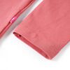 Camiseta infantil de manga larga rosa envejecido 140
