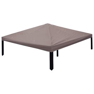 vidaXL Cubierta de gazebo 300 x 300 cm Topo Poli&eacute;ster y Acero