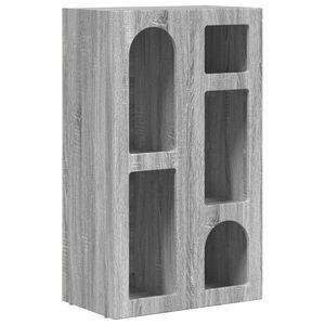 vidaXL Aparador ELST Sonoma gris 59 x 35 x 100,5 cm